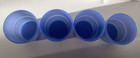 Set Of 4 Vintage Tupperware 8 Oz Blue Stackable Tumblers  3090