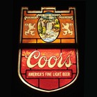 Coors Beer Sign Light Vintage 1970s Made In Usa Bar Mancave Rocky Mountain Decor