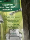 Clover Needlecraft Mini Iron Mci-900 With Holder Crafts Sewing Wood Edging New