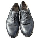 Vintage Men   s Christian Dior Black Leather Oxford Vibram Shoes Size Us 8 - 8 5