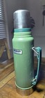 Vintage Stanley 1 0 Liter 1 1qt Vacuum Bottle Hammertone Green Thermos Near Mint