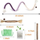 Cat Toys Chew Ropes 6pcs With Natural Catnip  Safe Teeth Cleaning-usa