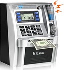 Upgraded Kids Talking Piggy Bank  Atm Savings Toy Bank For Real Money With Re   