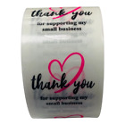 1 3 8  Thank You For Supporting My Small Business Red Heart 500 Kraft Labels