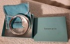 Tiffany   Co  Sterling Silver Moon Baby Rattle With Pouch   Box New Open Box