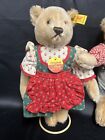 Steiff German Teddy Bears In Lederhosen   Dirndl 0275 28  0276 28 11  W tags
