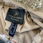 Nwt Adrianna Papell Women s Champ Gold Long Beaded Sequin Evening Dress  Size 6