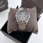 Bulova Men Classic Marine Star 98b401 Black Dial Quartz Chronograph Watch 41 5mm