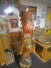 Antique Hand Carved Wooden Indian