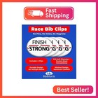 Bibsnaps Race Bib Clips - Safety Lock Fasteners - Secures Running  Marathon  Cyc
