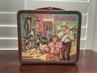 Vintage 1965 Aladdin Bonanza Metal Lunchbox With Thermos Rare 