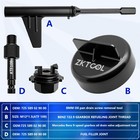 Zktool Metal Transmission Oil Filling Tool Compatible With Mercedes Benz 725    