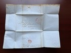 Us 1847 Stampless Folded Letter From New York To Detroit  Michigan