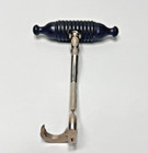 19c antique Victorian Dental Key Tooth Extractor Ebony Wood Handle Surgical Tool