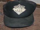 Vintage Doctor Who Black Foam Front Trucker Hat Snapback Mesh Cap