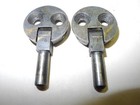 Vintage Singer Sewing Machine Cabinet Head Pin Hinges  2 Screw  Pewter Finish
