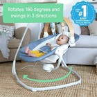 Ingenuity Simplecomfort Compact Soothing Baby Swing For Infants  Blue 