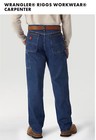 Wrangler Riggs Carpenter Jeans Men   s 32x32 Blue Relaxed Fit New With Tags