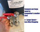 17 Lb  Wax Melter For Candle Making With Extra Large Spout Model  Less Clogging 