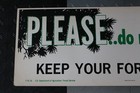 Vintage 1971 U s  Department Of Agriculture 44 x16  Cardboard Sign Clean Forest