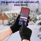 Heated Gloves Electric Rechargeable Battery Hand Warm Windproof Thermal Winter