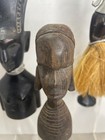 Set Of 3 Vintage Hand-carved African Tribal Figures   Ebony Wood Sculptures