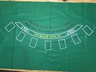 Blackjack Texas Holdem Layout Table Top Mat Spread Matt Cover  Felt Casino Game
