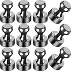 Strong Fridge Magnets 12 Pack Push Pin Whiteboard Refrigerator Office Locker