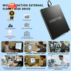 Godbpnymu 3 5-inch External Usb Floppy Drive  Portable Fdd Plug-and-play Black