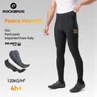 Rockbros Men s Thermal Cycling Pants  4d Padded Winter Bike Tights Fleece Lined