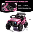 12v Kids Ride On Truck Car W  Parent Remote Control 3 Speed Led Lights 3-8 Years