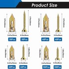 Vkkm 480-piece Heavy-duty Self-drilling Drywall Expansion Anchors And Screws Kit