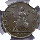 1732 Great Britain Farthing - Ngc Au 50 Bn