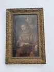 Old Master Religious Painting Antique 18th Century Or Older Iconic Portrait Oil