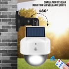Solar Dummy Fake Dome Security Camera With Leds Flashing Light Cctv Surveillance