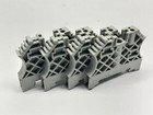 Allen Bradley 1492-eaj35 Terminal Block End Anchor Light Grey Lot Of 4