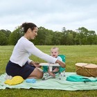Bright Starts Pop  n Sit Portable Baby Booster Seat  Teal  Infant To Toddler
