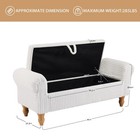 Footrest Storage Ottoman Bench Upholstered Bench End Of Bed Bench For Bedroom 