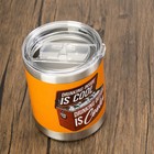 Rivers Edge Products 10oz Insulated Tumbler  Stainless Steel  Drinking Inside