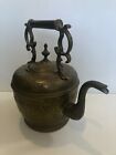 Vintage Large Persian Islamic Brass Teapot Kettle  15  Tall  14  Widest