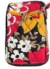 Vera Bradley All In One Zip Around Wristlet Wallet  Bittersweet Pattern