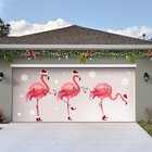  6 X 13 Ft Christmas Garage Door Decorations Christmas Garage Door Flamingo
