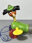 Vintage Fisher Price Duck Family Gabby Goofies Wooden Pull Toy 1950s