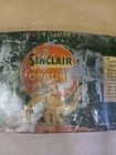 Vintage Metal 1 Quart Sinclair Motor Oil Can Advertising Sign Flat Opaline