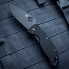 Spyderco Tenacious Knife C122gbbkps Black Combo Edge Blade Black G-10 Handle