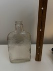 Vintage Spider Web Design Glass Flask