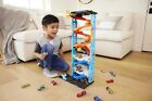 Hot Wheels Toy Car Track Set City Transforming Race Tower  Single To Dual-mod   