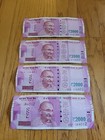 Four  4  2016 Used Indian Rupee 2000 Notes