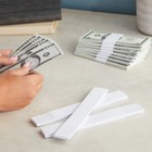 300-pack Blank Money Bands For Cash White Currency  Straps Bill Wrappers 7 8x1 2
