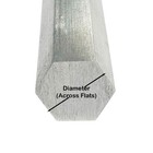 0 437  7 16 Inch  X 36 Inches  304 Stainless Steel Hexagon Bar